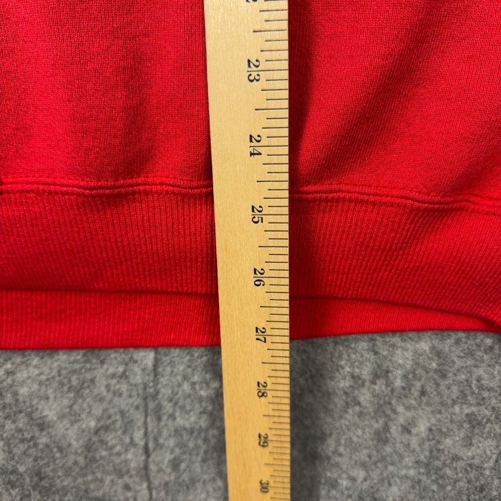 VTG Chicago Bulls Sweatshirt Mens Large Red Graphic Fleece Crewneck NBA 90s - Picture 12 of 13